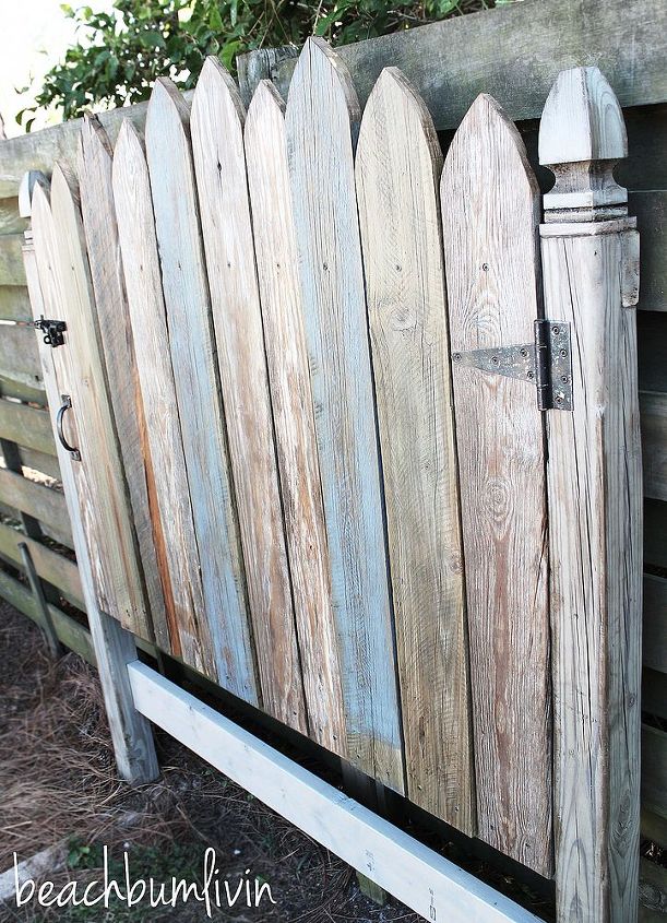 http beachbumlivin com cabecero de madera recuperada puerta de la valla, Cabecero de madera recuperada Fence Gate