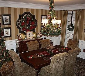 my christmas dining room, christmas decorations, dining room ideas, seasonal holiday decor