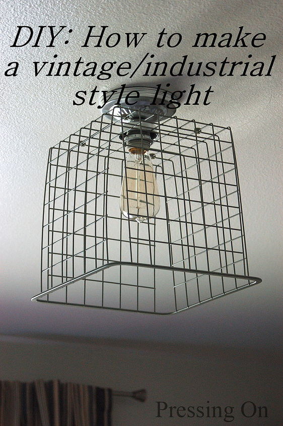 diy vintage industrial style light fixture, diy, how to, lighting, repurposing upcycling, This is a fun and super easy project Wiring it is the hardest part