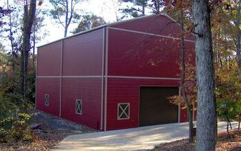 The attached picture is a barn behind our son's house that he and myself finished after the metal building was