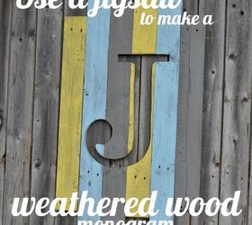 wood monogram, home decor, woodworking projects