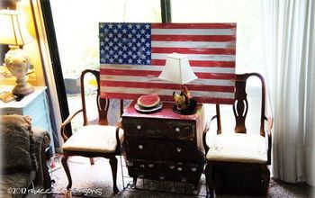 Rustic Painted American Flag {Luxe 4 Less} Tutorial #GluenGlitter