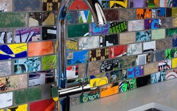 Tiles made out of beat-up old skateboards