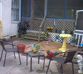 patio looking better all the time, outdoor living, patio, Made it into a nice little patio