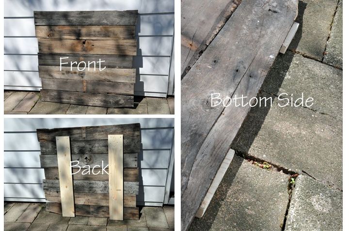 decorating with pallet wood, diy, how to, pallet, Tear apart an old pallet and use 2 1x4 s to hold it together
