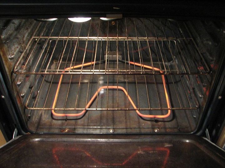 replaced oven baking element coil, appliances, home maintenance repairs, New Baking Element testing and burning in