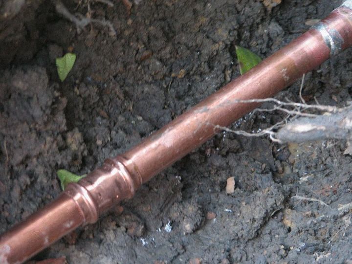replaced main home water line with copper line, home maintenance repairs, how to, plumbing, new copper line