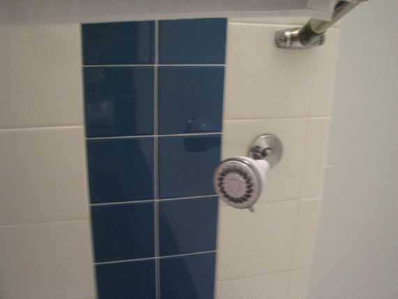 bathroom remodel, new shower head