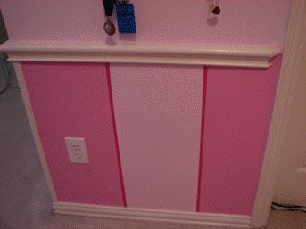 pinked stripped walls, bedroom ideas, paint colors, painting, wall decor