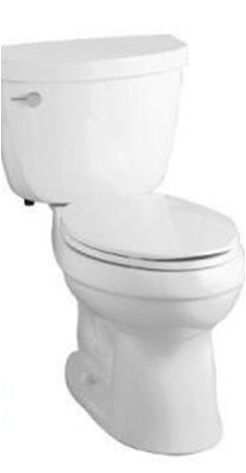 guest bathroom makeover, KOHLER Cimarron Comfort Height Elongated Toilet