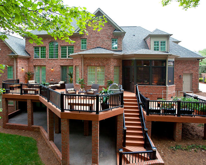 outdoor living, decks, outdoor living, porches, TimberTech Rosewood deck