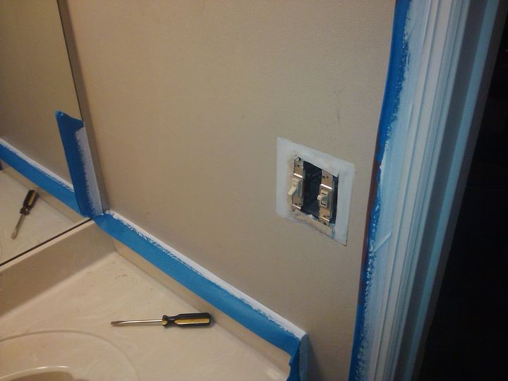 painting and remodeling bathroom