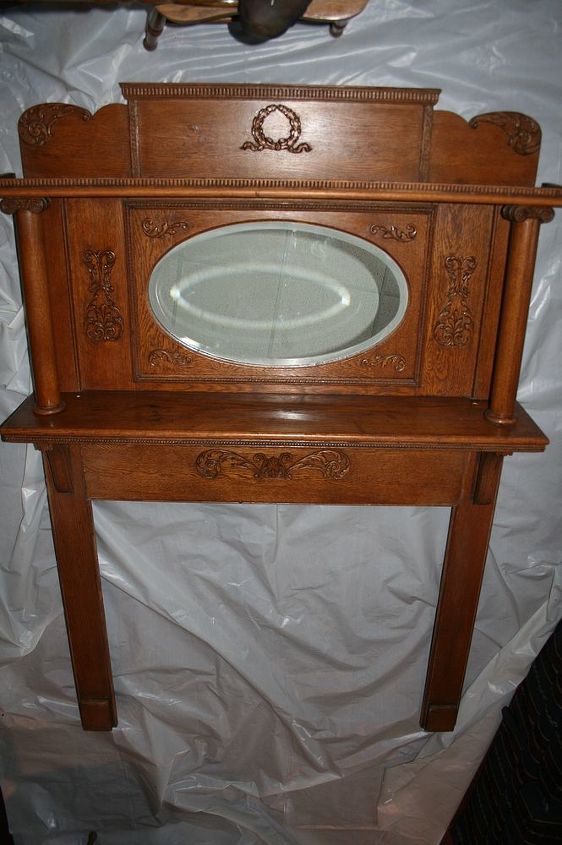 antique mantel fireplace surround would you paint it