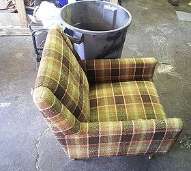 sofa and chair recovered, home decor, painted furniture, matching chair