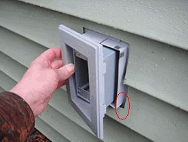 sealing around a vinyl siding mounting block