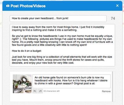 how to use hometalk take a visual tour, Just fill in the blanks title body of post photo caption and you re done If your project is from a blog please enter the direct project url into the text somewhere so we can visit you