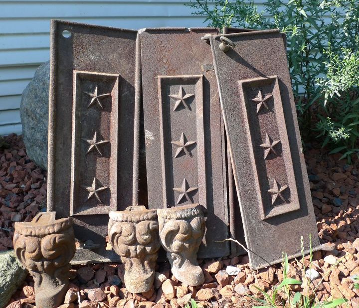 cast iron stove doors what to do with these lovelies, Patriotic perfection Rusty metal stove doors