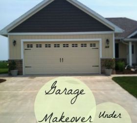 a diy garage door makeover, curb appeal, garage doors