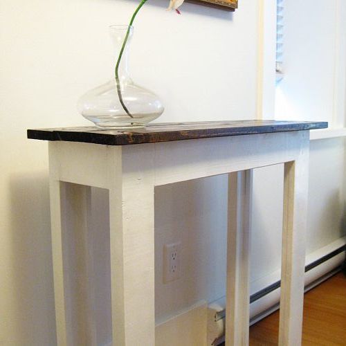 diy console table, diy, painted furniture, DIY Console Table