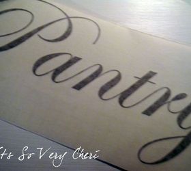 make a pantry sign, crafts, Vinyl