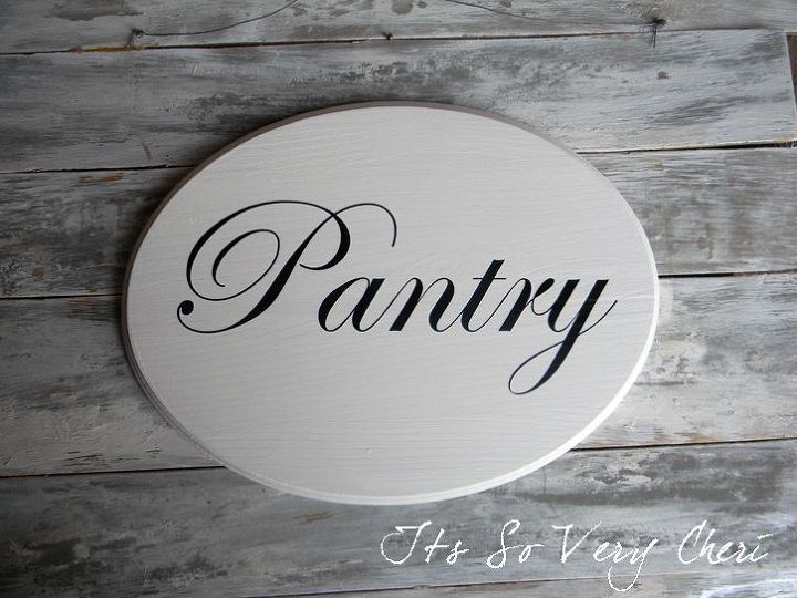make a pantry sign, crafts, Pantry Sign for over the pantry