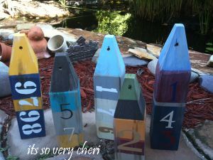 make your own pottery barn buoys, crafts, Knock Off Pottery Barn Buoys