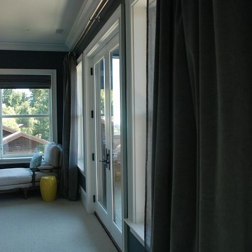 vintage velvet drapes in the master bedroom, home decor, windows