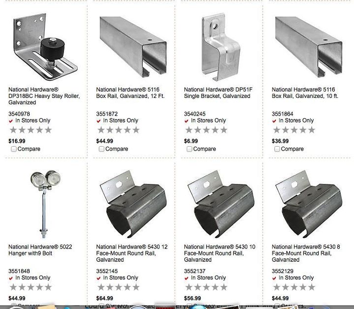 flat track hardware, doors, tools, Look at those prices