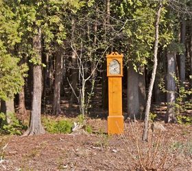 clock in the woods finding beauty in the unexpected, outdoor furniture, outdoor living, painted furniture
