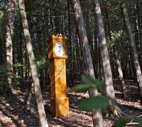 clock in the woods finding beauty in the unexpected, outdoor furniture, outdoor living, painted furniture