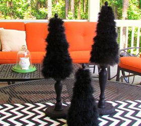 beautiful fancy halloween trees for your elegant and spooky decor, halloween decorations, seasonal holiday d cor, Trio of Halloween Trees