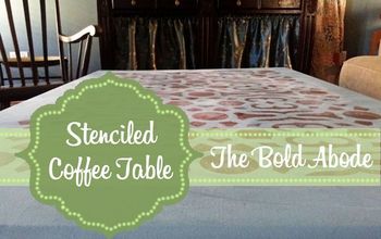 Stenciled Coffee Table