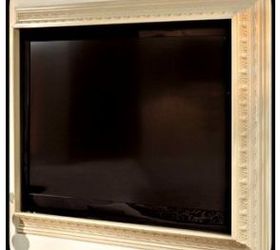 unconventional uses for crown molding, home decor, repurposing upcycling, crown molding framed tv via Worthington Millwork