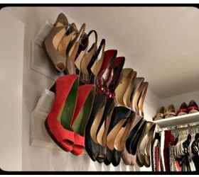 unconventional uses for crown molding, home decor, repurposing upcycling, crown molding as a shoe rack via Worthington Millwork