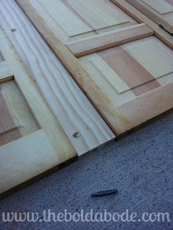 making a headboard out of bi fold doors, doors, repurposing upcycling, woodworking projects
