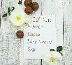 make your own rust, cleaning tips, crafts