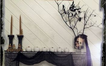Create a Spooktacular Halloween Mantlescape with No Fireplace