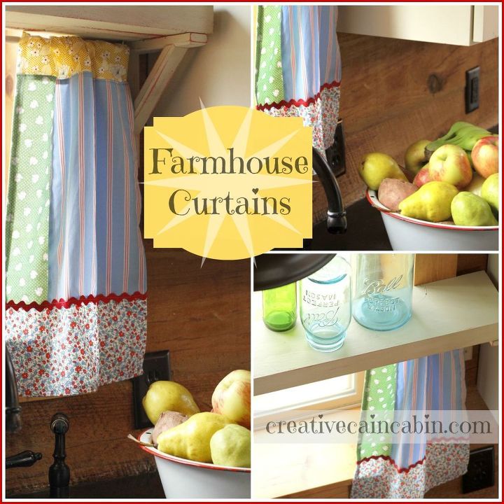 farmhouse kitchen window update, home decor, Farmhouse Kitchen Curtains