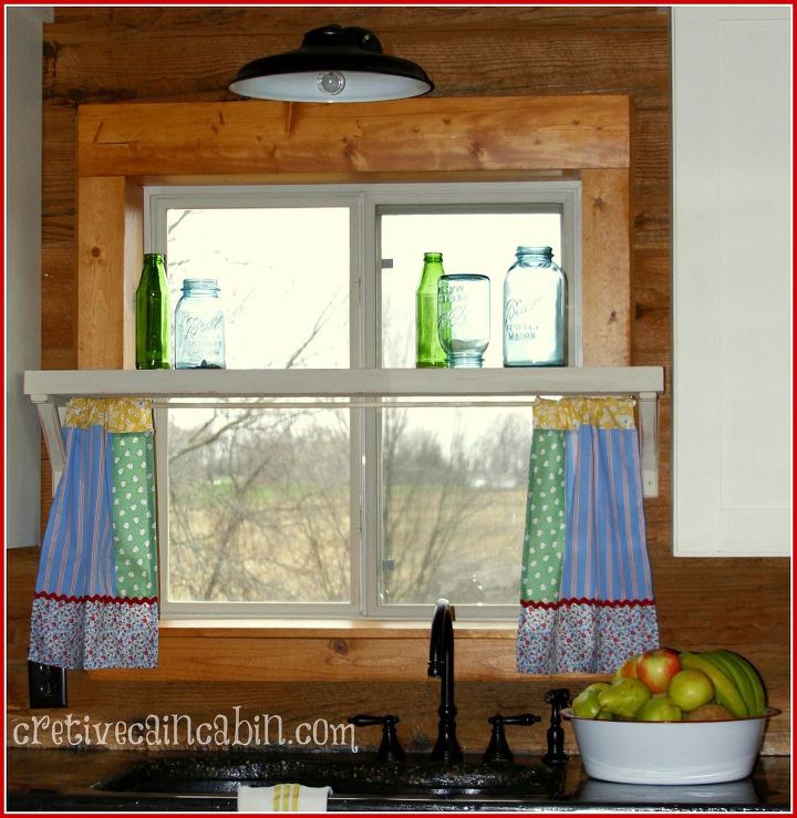 farmhouse kitchen window update, home decor