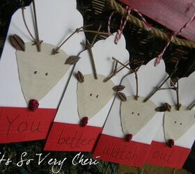 rudolph tags, crafts, seasonal holiday decor, You better watch out