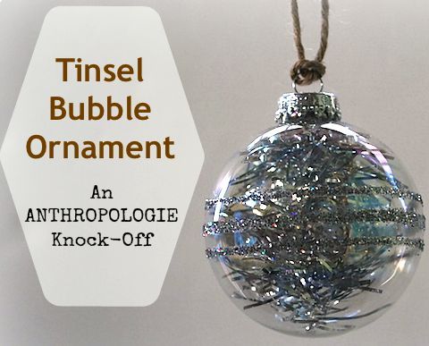 glitter amp tinsel anthro knock off ornament, crafts, seasonal holiday decor