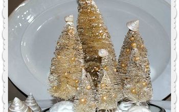 Pearly White Wire Brush Tree Project