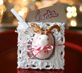 make up some edible place cards and ornaments in a snap, christmas decorations, crafts, seasonal holiday decor, Place card peepaloupe
