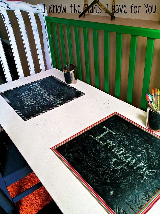 crib turned craft station, painted furniture, repurposing upcycling