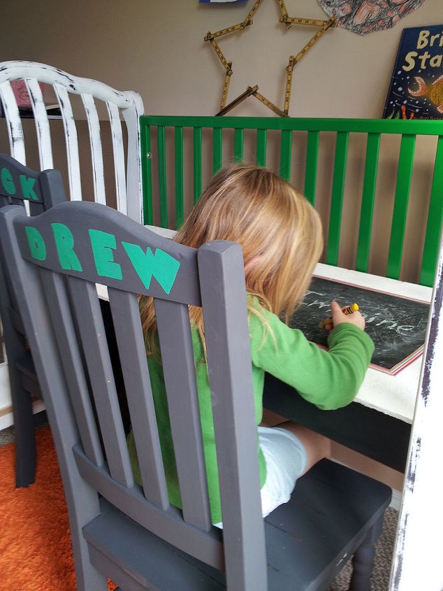 crib turned craft station, painted furniture, repurposing upcycling