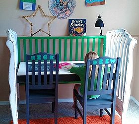 crib turned craft station, painted furniture, repurposing upcycling