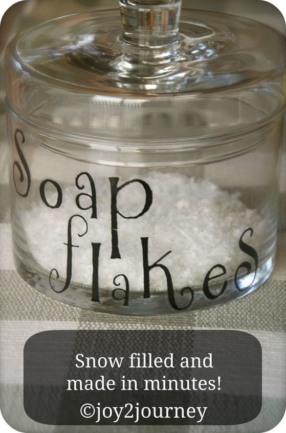 laundry soap made out of snow, cleaning tips, crafts, Completed look