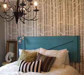 birch forest bedroom decorating transformation, bedroom ideas, painting, Birch Forest Bedroom
