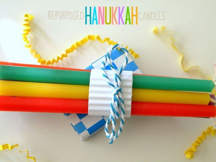 holiday clearance repurposed hanukkah candles, home decor