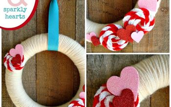 Valentine's Wreath with Pipe Cleaner Rosettes